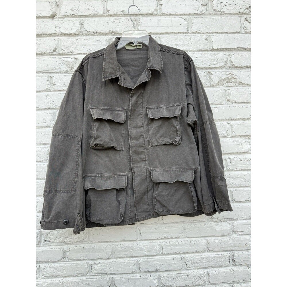 Vintage Military Long Sleeve Combat Coat Jacket Large